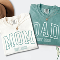 Matching Mom and Dad Shirts EST 2026, Personalized Parents Tee