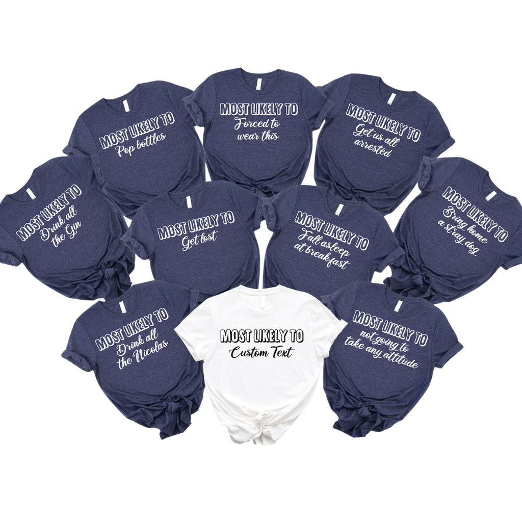 Custom Most Likely To Family Shirt, Vacation Family Tee