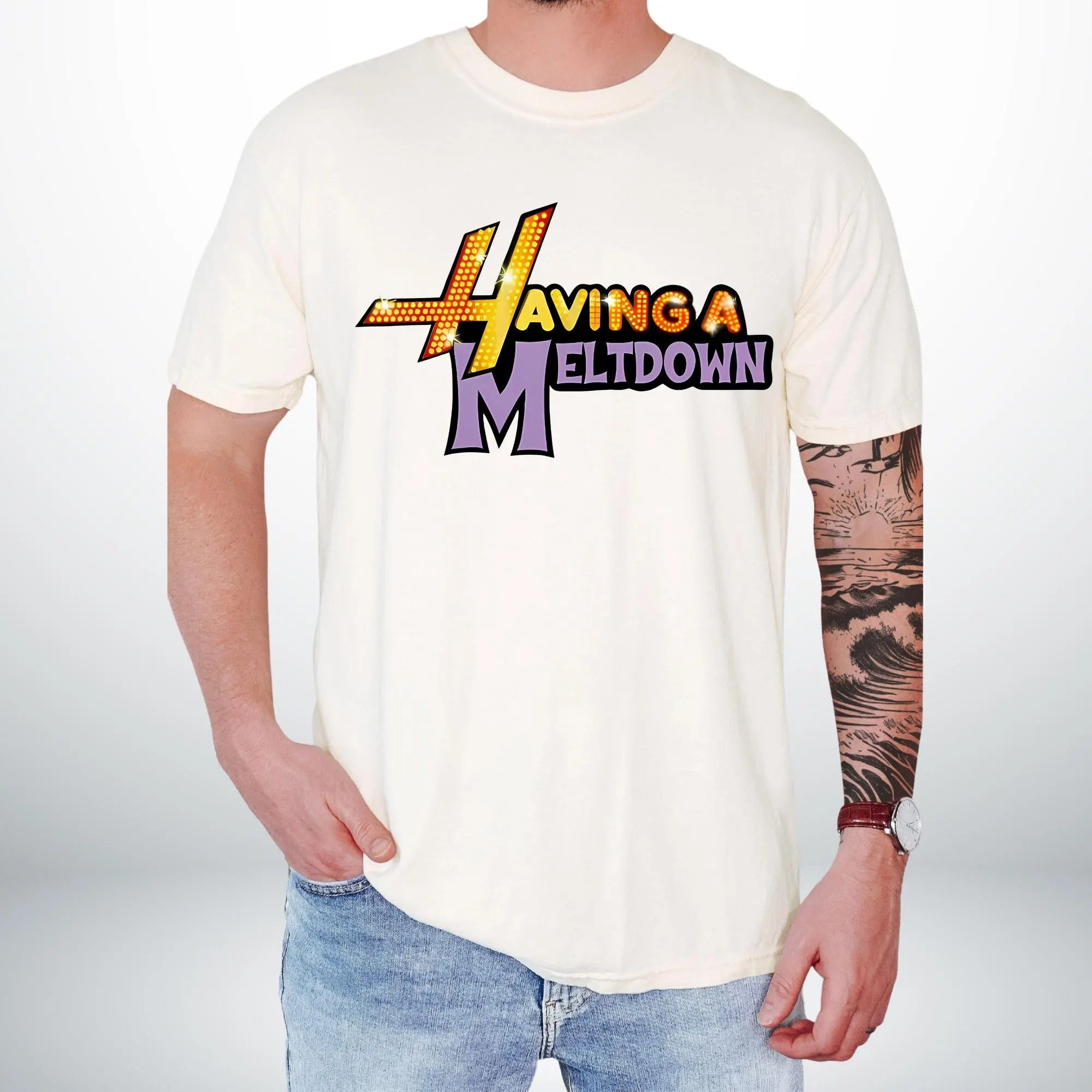 Having A Meltdown TShirt, Mental Health Tee, Vintage 90s Style