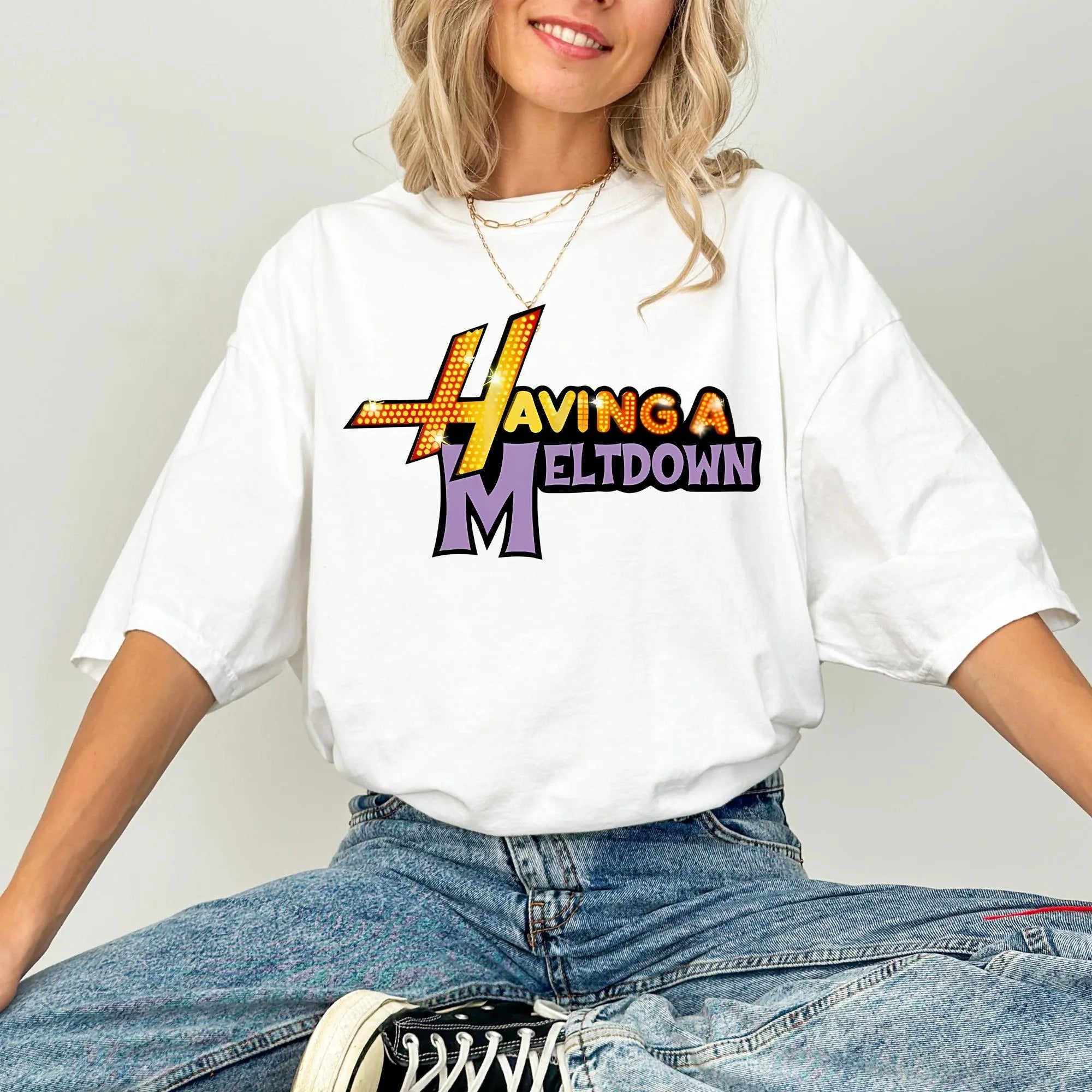Having A Meltdown TShirt, Mental Health Tee, Vintage 90s Style
