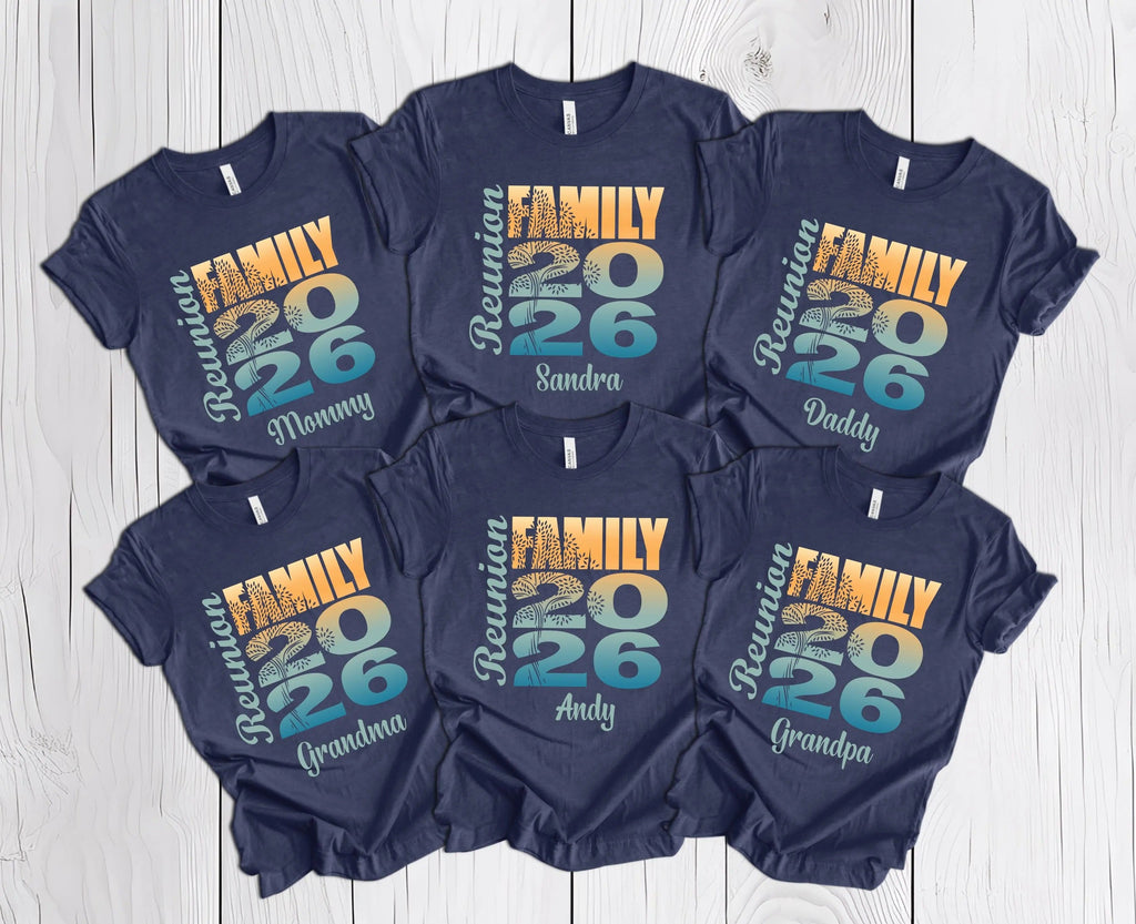 2026 Family Reunion Shirt, Personalized Matching Family Tee
