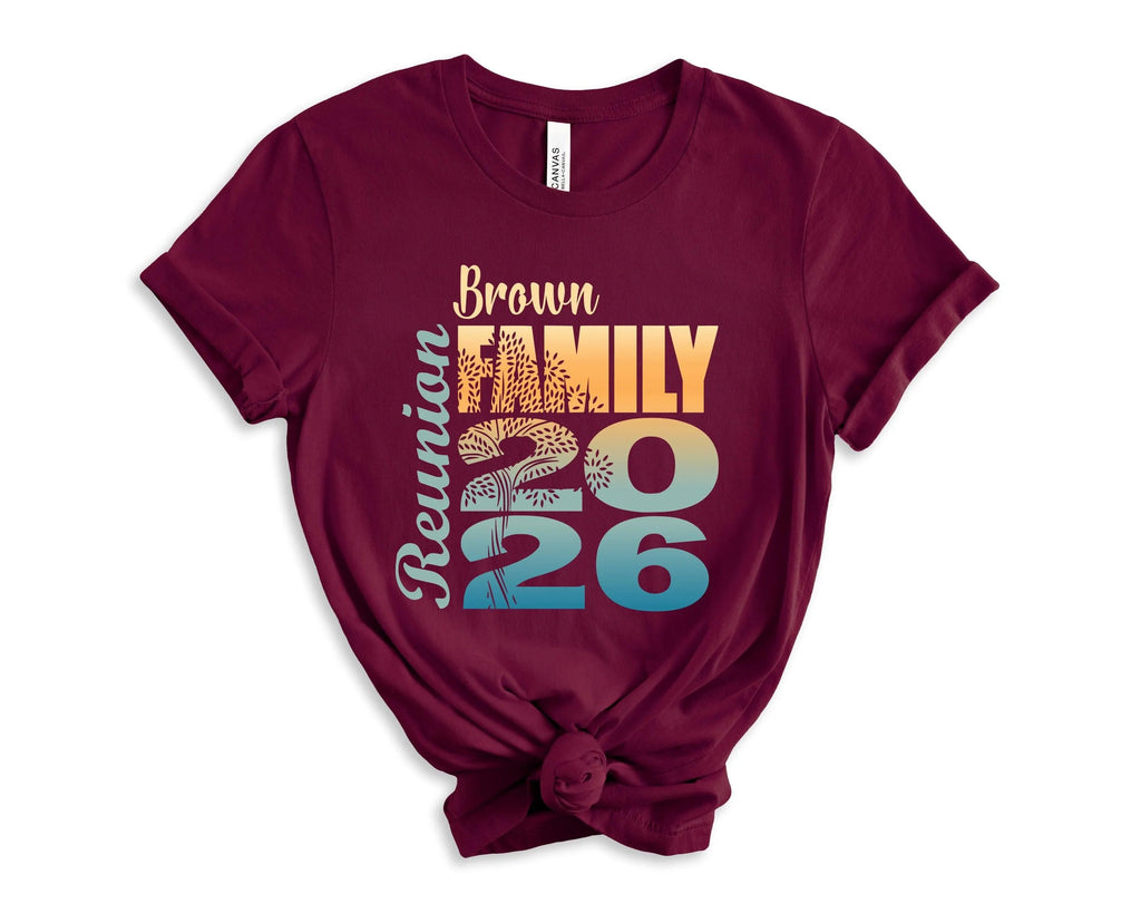 2026 Family Reunion Shirt, Personalized Matching Family Tee