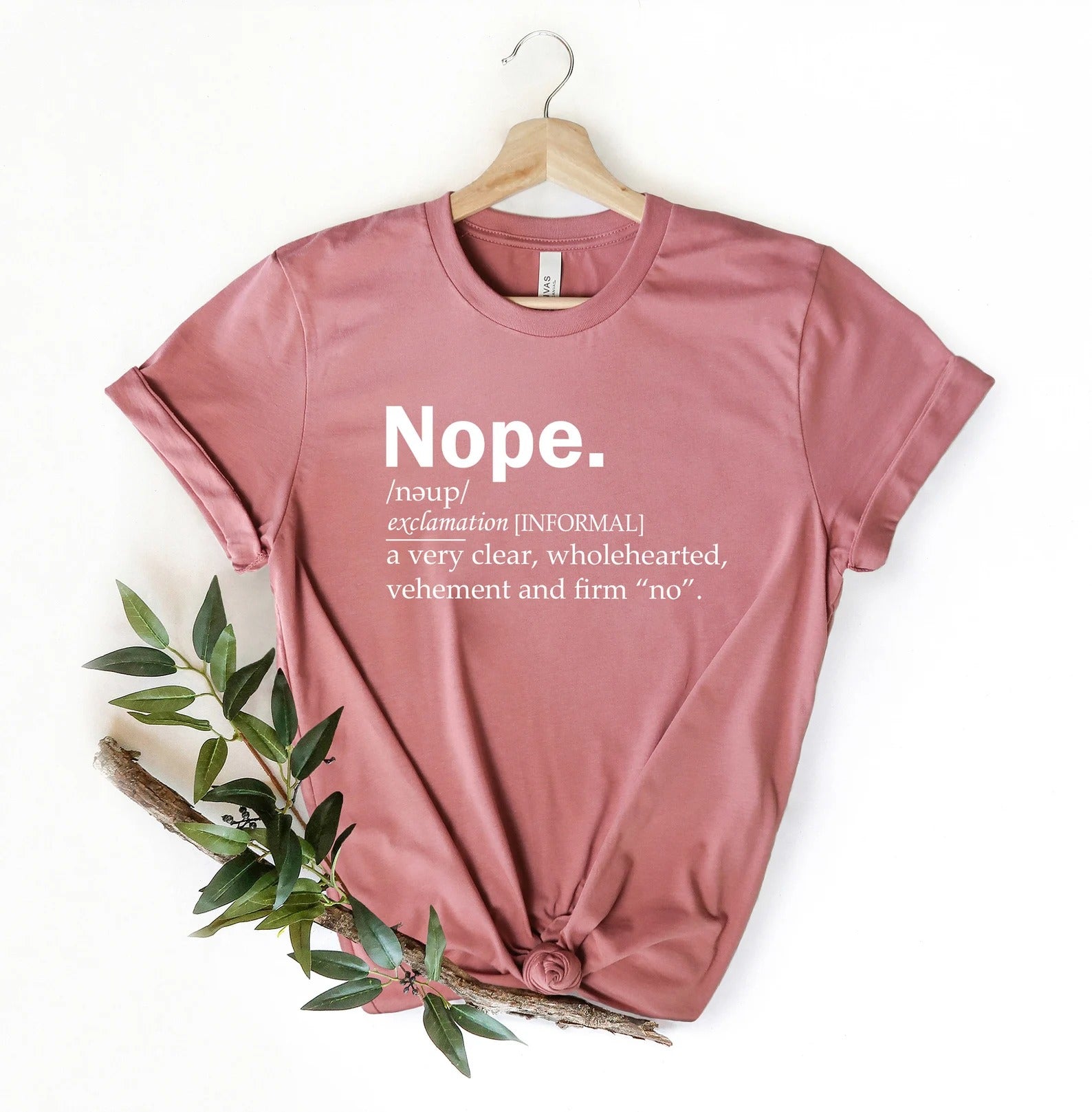 Nope Definition Shirt, Sarcastic Tee