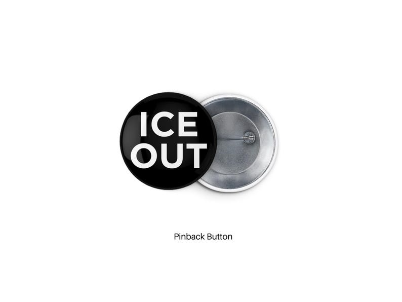Ice Out Button Pack, Be Good Pinback, Protest Statement Pin, Activism Enamel Button Set